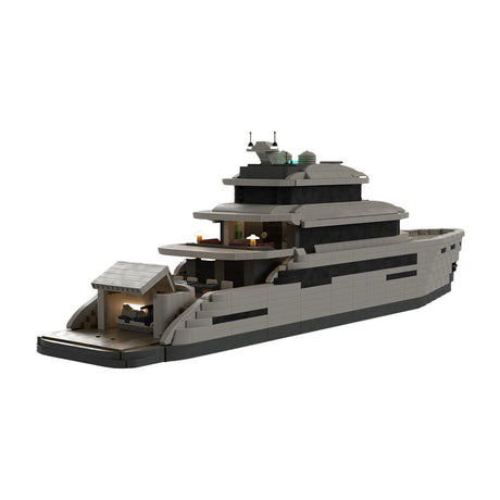 MOC - 157092 Super - Luxusyacht Klemmbausteine - LesDiyLesDiy