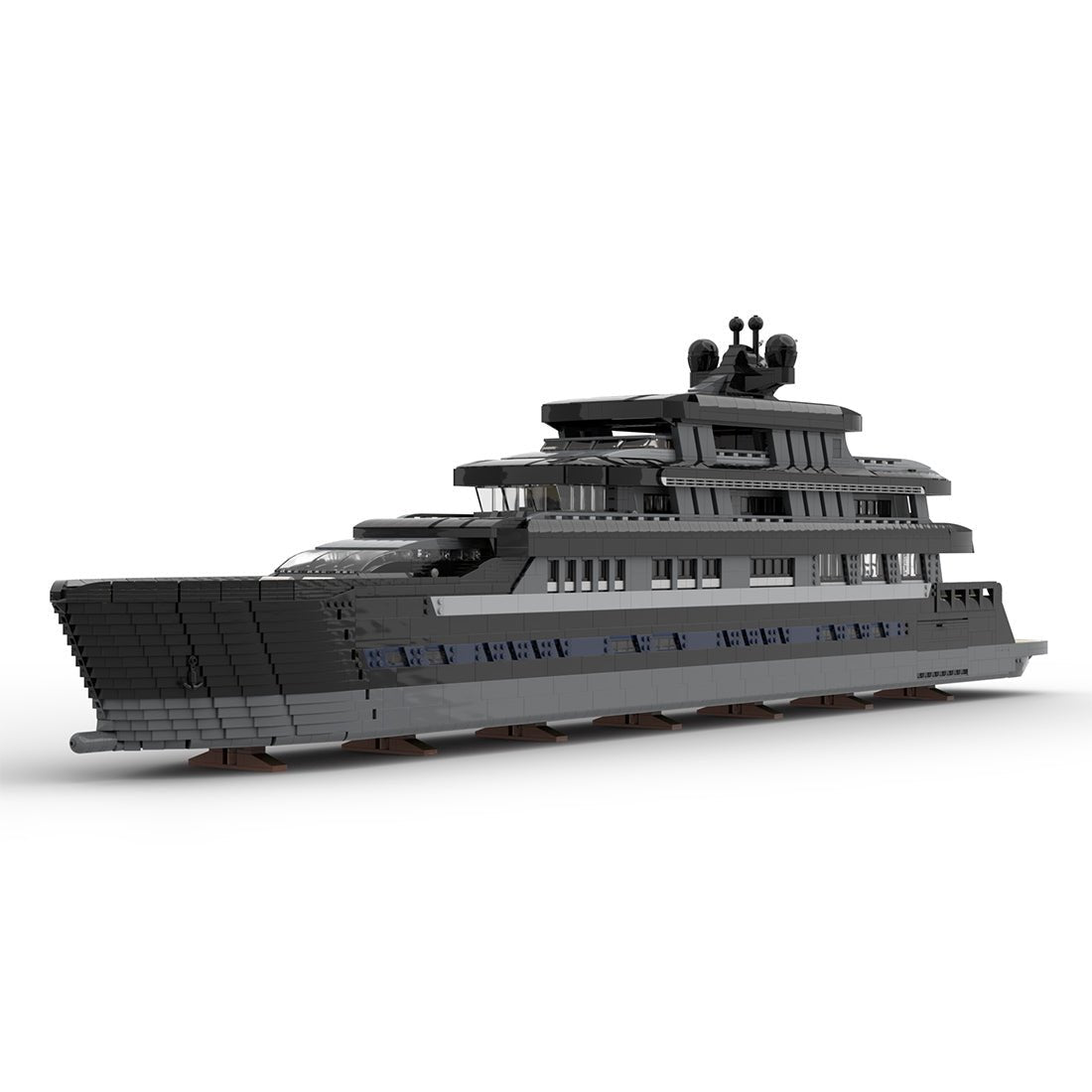 MOC - 157340 Large Luxury Yacht Klemmbausteine - LesDiyLesDiy