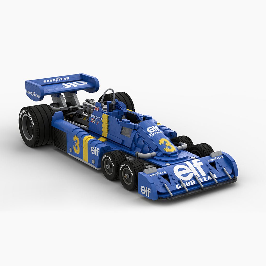 MOC - 158318 Tyrrell P34 1976 - scale 1:8 Klemmbausteine - LesDiyLesDiy