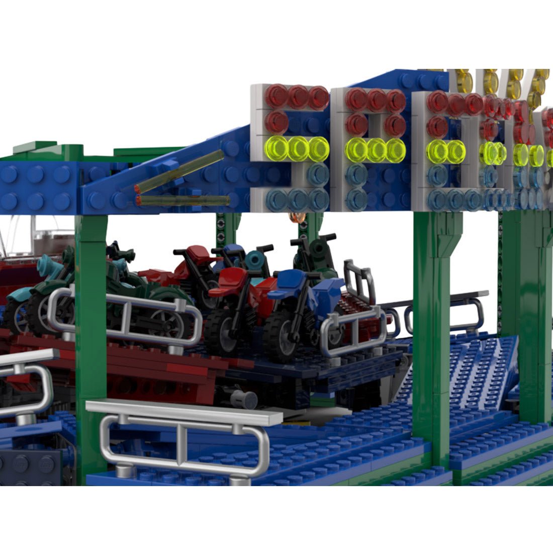 MOC - 158406 Fairground Speedway (aka Arc) Klemmbausteine - LesDiyLesDiy