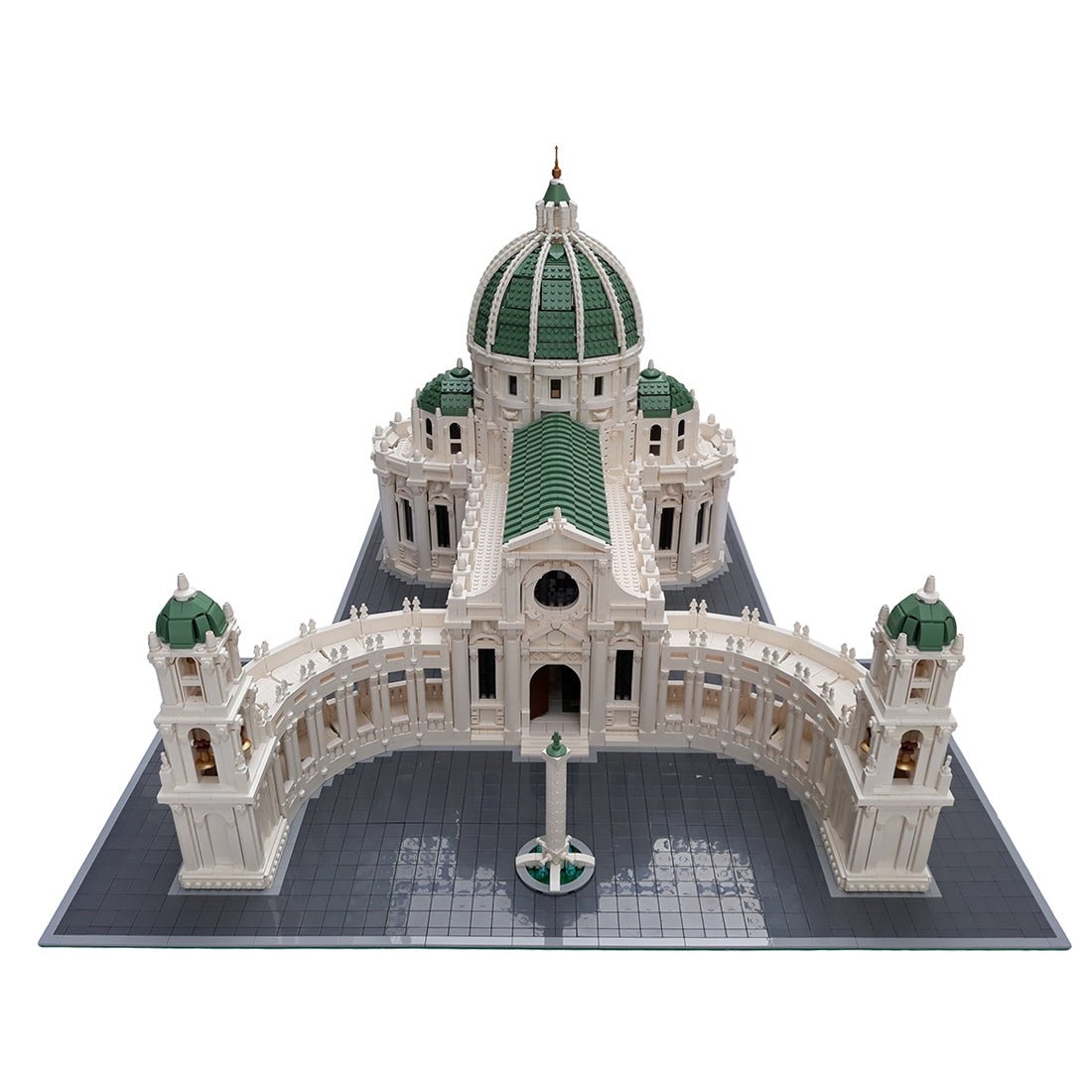 MOC - 15896 Baroque Cathedral Klemmbausteine - LesDiyLesDiy