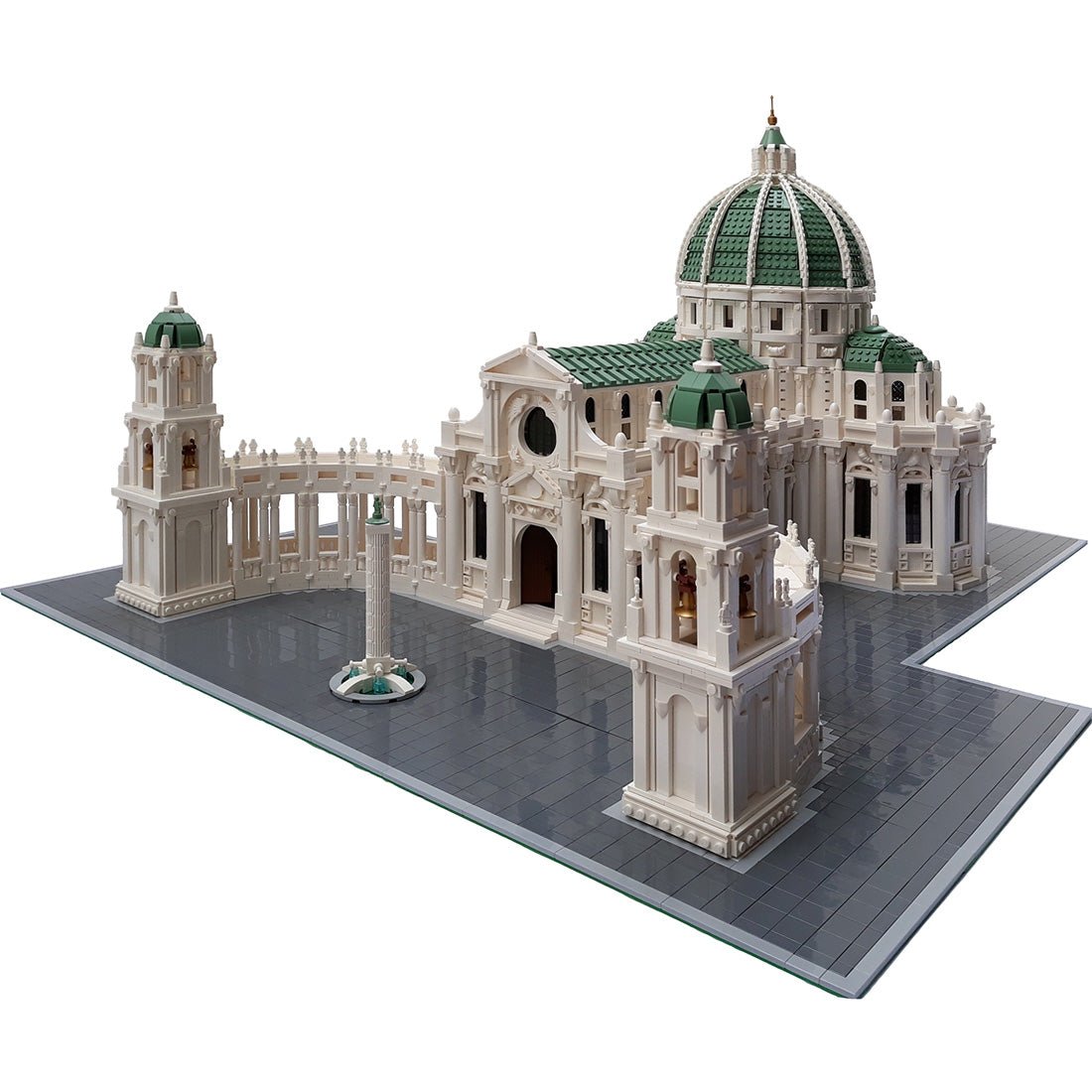 MOC - 15896 Baroque Cathedral Klemmbausteine - LesDiyLesDiy