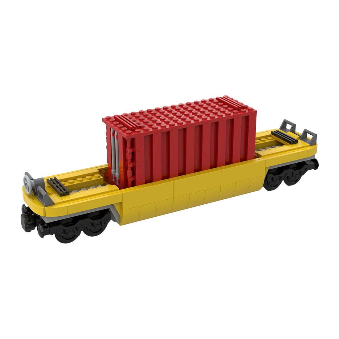 MOC - 159041 TTX 20 - Zoll - Container - Lkw - LesDiy - Klemmbausteine