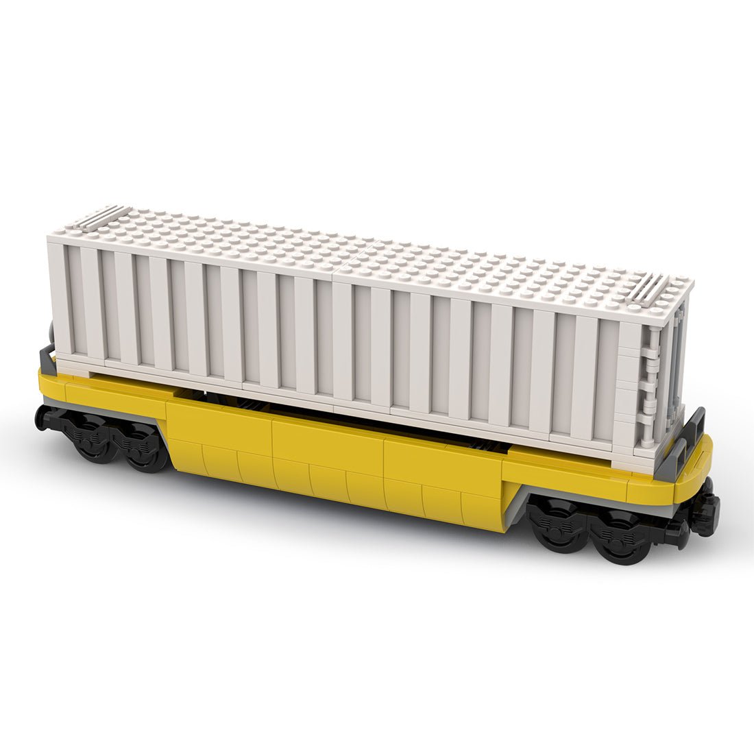 MOC - 159041 TTX 40 - Zoll - Container - Lkw - LesDiy - Klemmbausteine