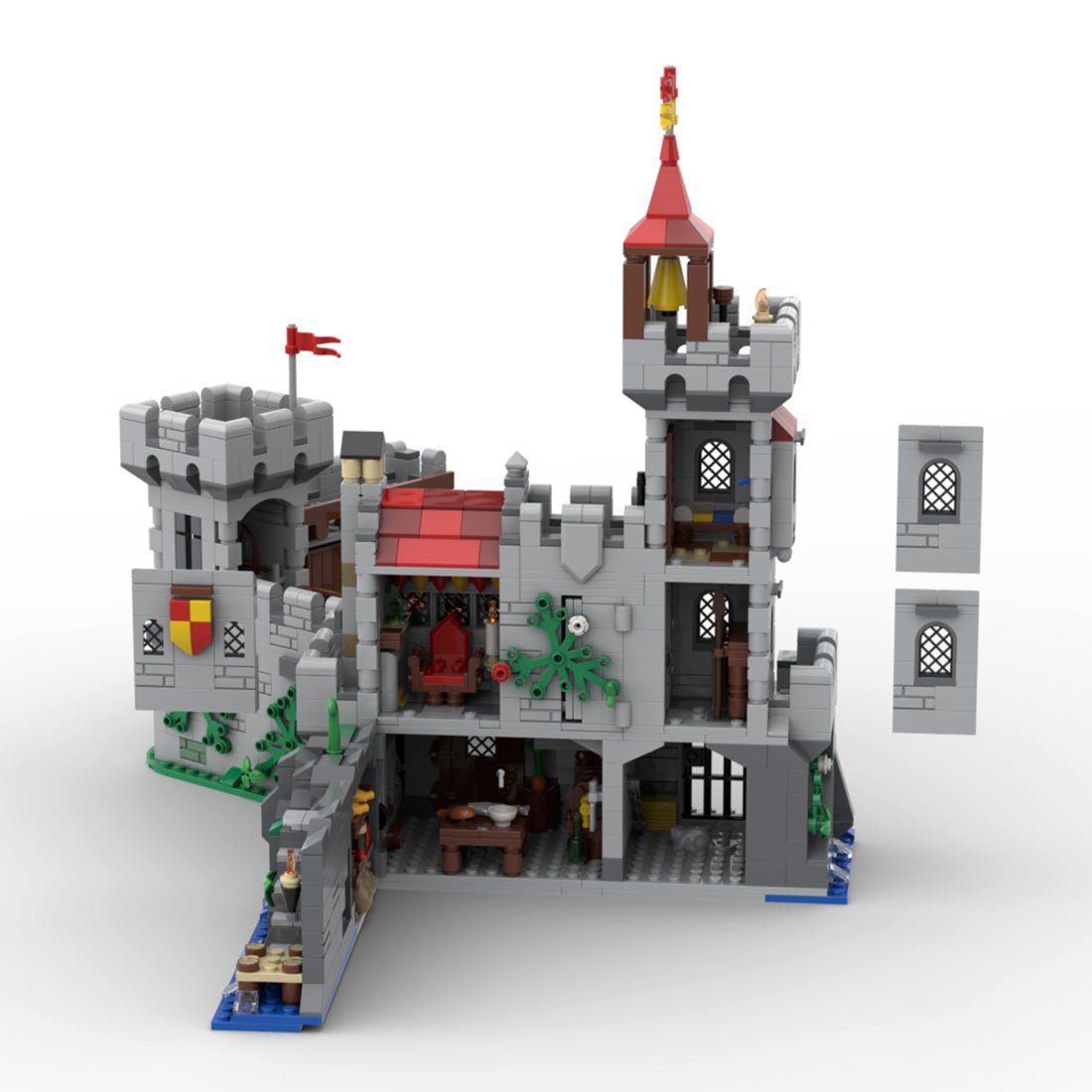 MOC - 159182 Lochside Castle Klemmbausteine - LesDiyLesDiy