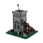 MOC - 159468 Mittelalterlicher Außenposten Black Falcon Castle Klemmbausteine - LesDiyLesDiy