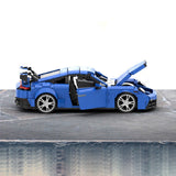 MOC - 159650 Porsche 992 GT3 Klemmbausteine (Blue Version) - LesDiyLesDiy