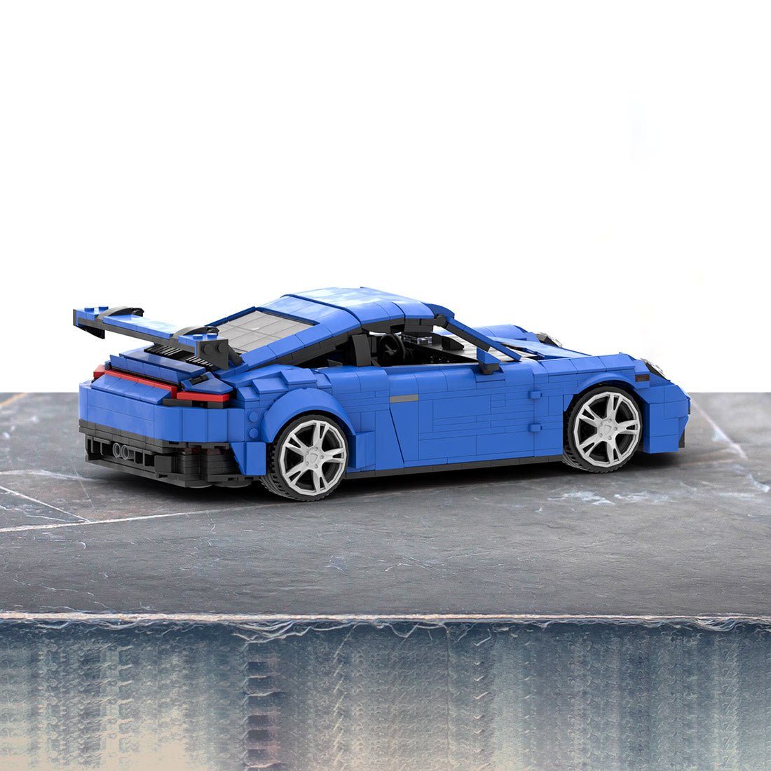 MOC - 159650 Porsche 992 GT3 Klemmbausteine (Blue Version) - LesDiyLesDiy