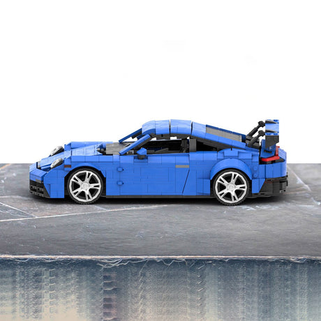 MOC - 159650 Porsche 992 GT3 Klemmbausteine (Blue Version) - LesDiyLesDiy