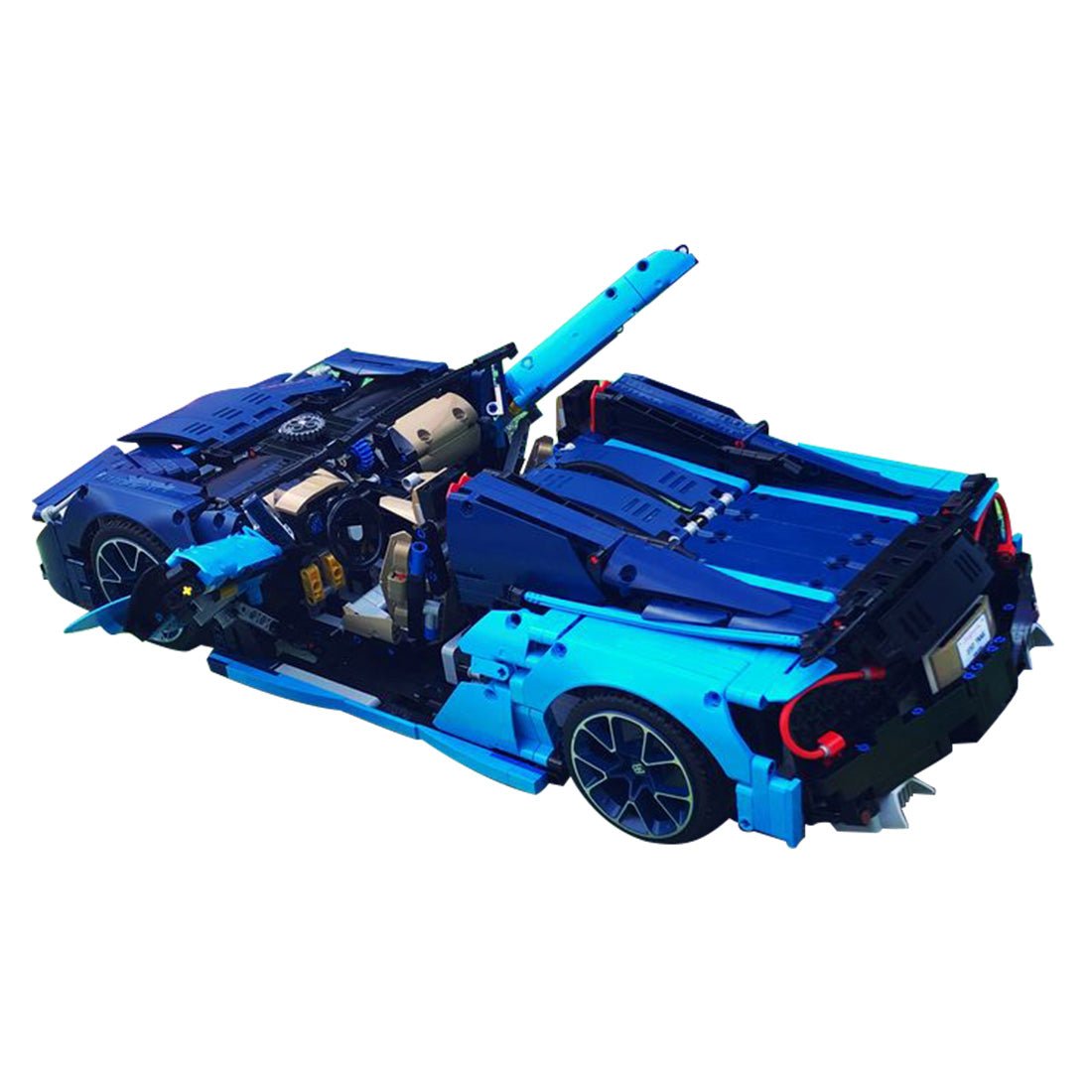 MOC - 16029 McLaren 570S – Bugatti 42083 B - Modell Klemmbausteine - LesDiyLesDiy