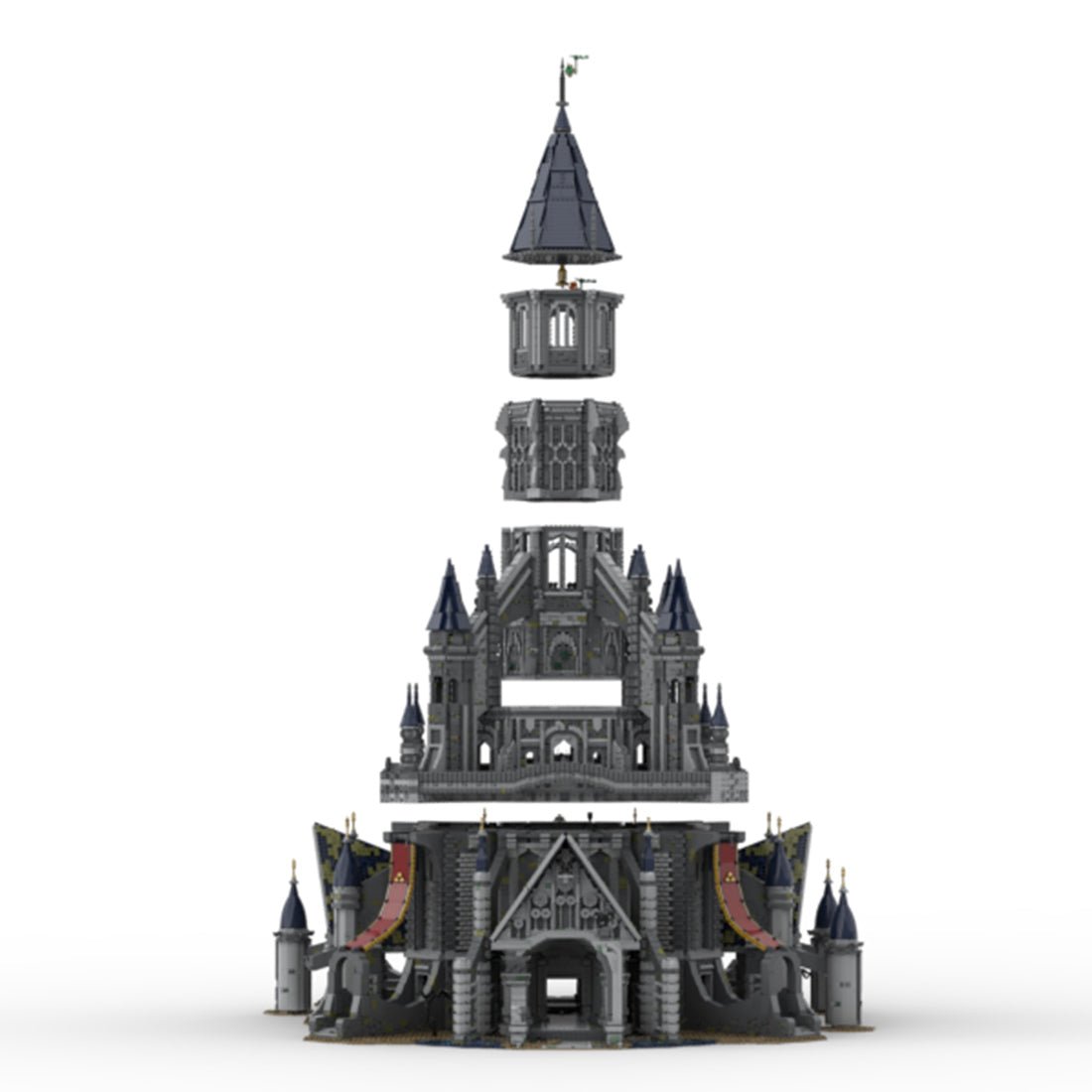 MOC - 161243 Hyrule Castle – Die Legende von Zelda Tränen des Königreichs klemmbausteine - LesDiyLesDiy