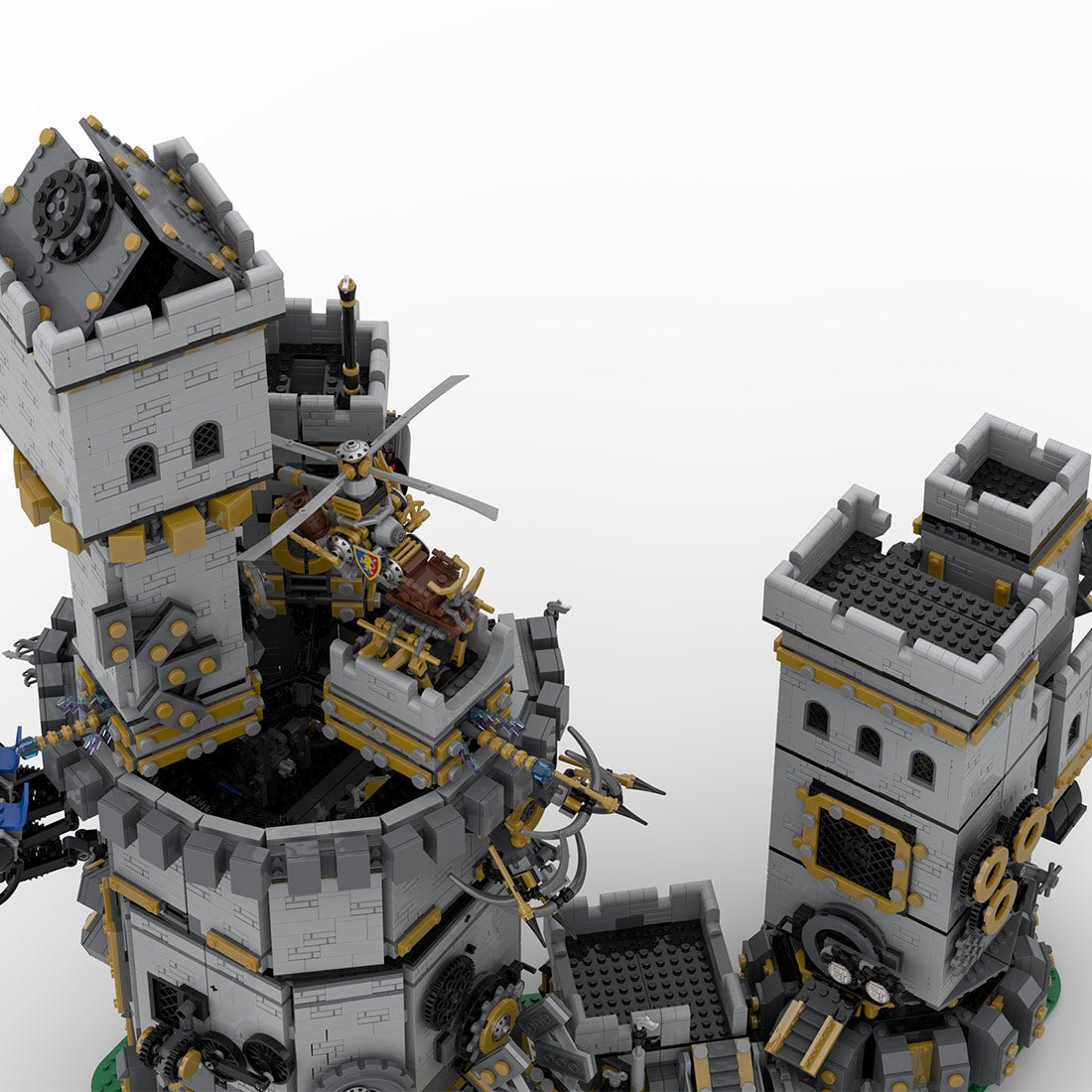 MOC - 161376 Medieval Clockwork Castle Klemmbausteine - LesDiyLesDiy