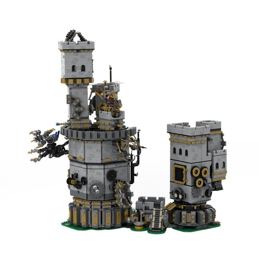 MOC - 161376 Medieval Clockwork Castle Klemmbausteine - LesDiyLesDiy