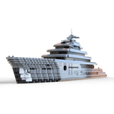 MOC - 162171 Super - Luxus - Großyacht Klemmbausteine - LesDiyLesDiy