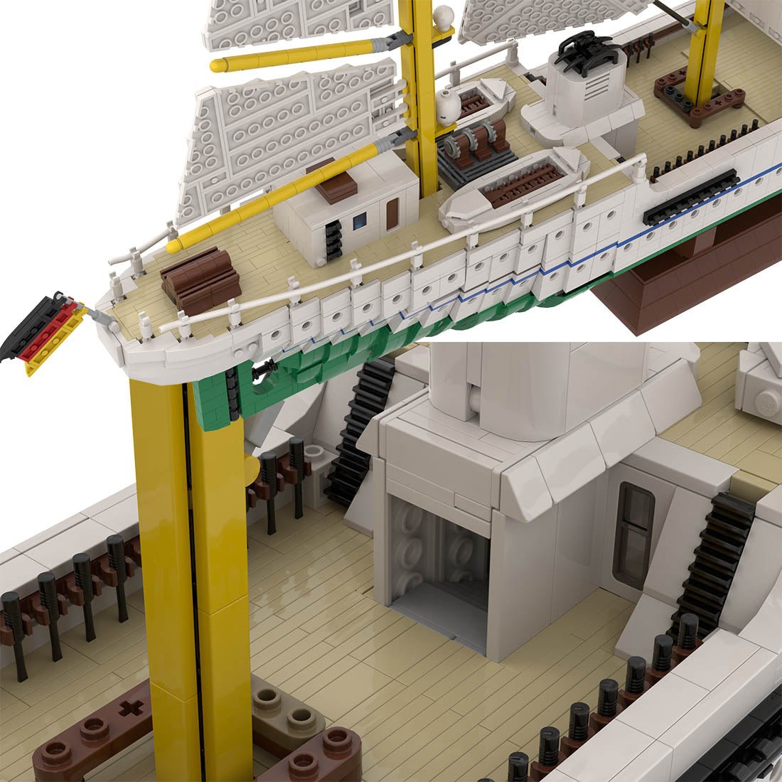 MOC - 162206 Gorch Fock Klemmbausteine - LesDiyLesDiy