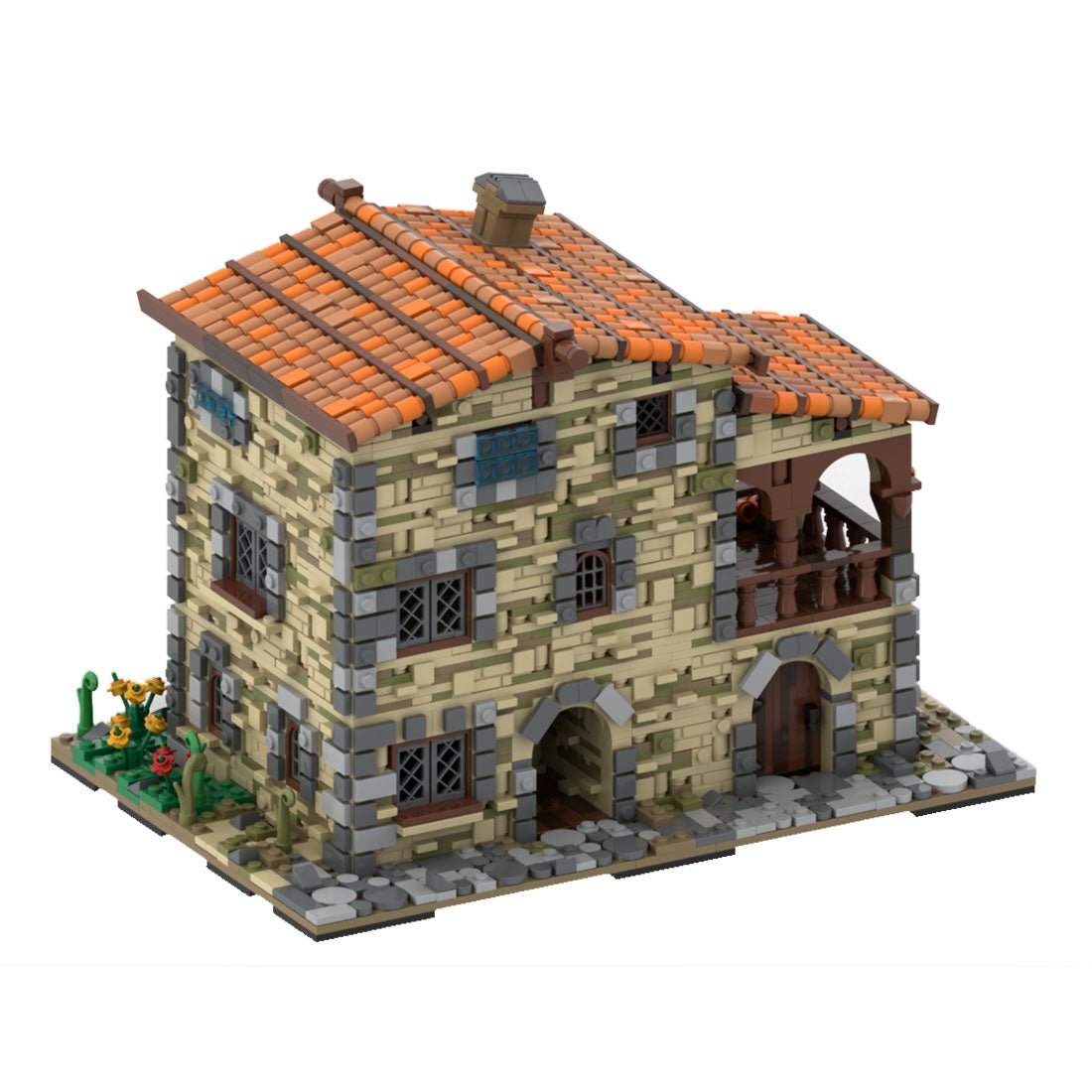 MOC - 162537 Old Italian house Klemmbausteine - LesDiyLesDiy