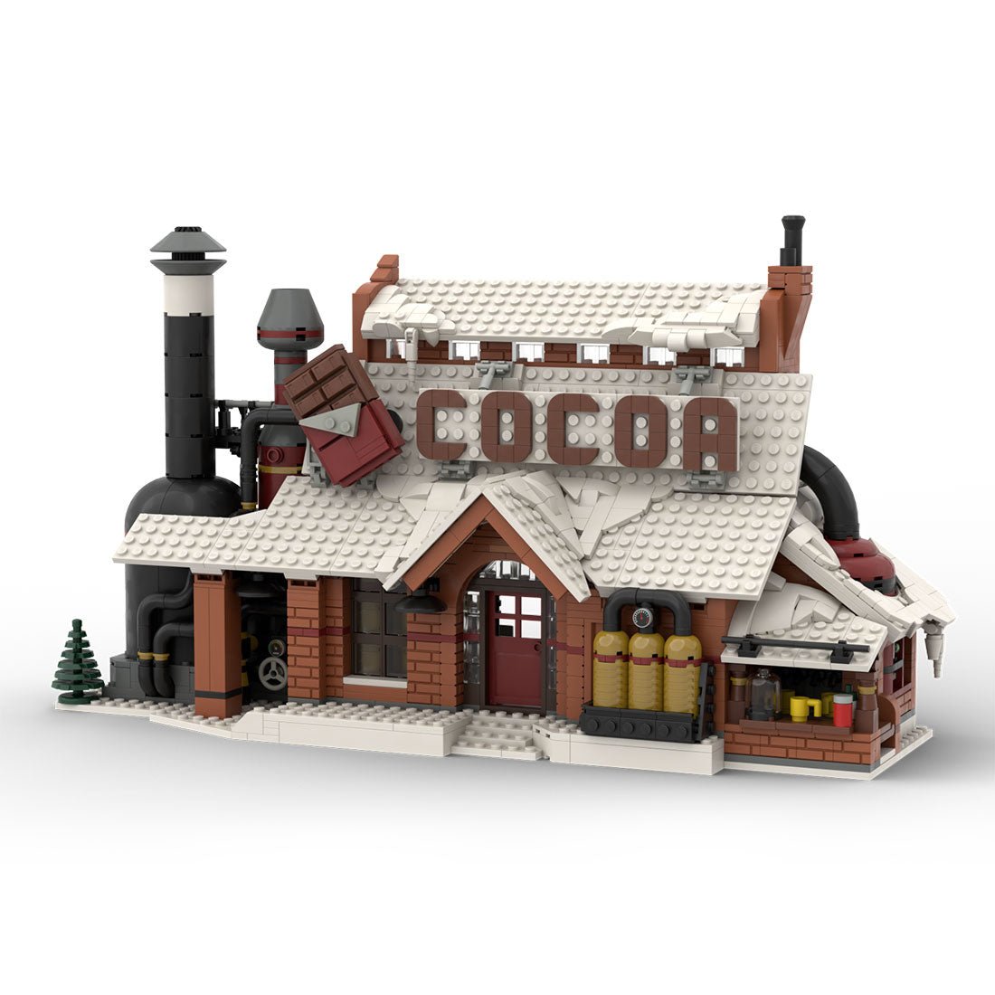 MOC - 162963 Winter Village - Chocolate factory Klemmbausteine - LesDiy - Klemmbausteine