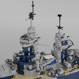 MOC - 163300 1/200 French Battleship Richelieu Klemmbausteine - LesDiyLesDiy