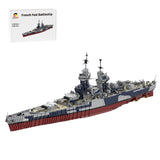 MOC - 163300 1/200 French Battleship Richelieu Klemmbausteine - LesDiyLesDiy