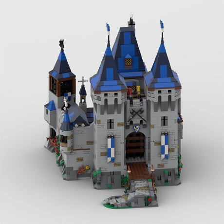 MOC - 163712 Black Falcon Eagle's Nest Castle Klemmbausteine - LesDiyLesDiy