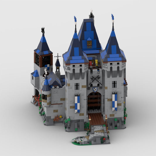 MOC - 163712 Black Falcon Eagle's Nest Castle Klemmbausteine - LesDiyLesDiy