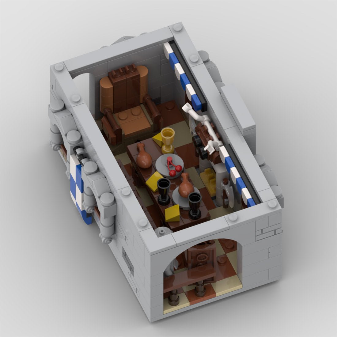 MOC - 163712 Black Falcon Eagle's Nest Castle Klemmbausteine - LesDiyLesDiy