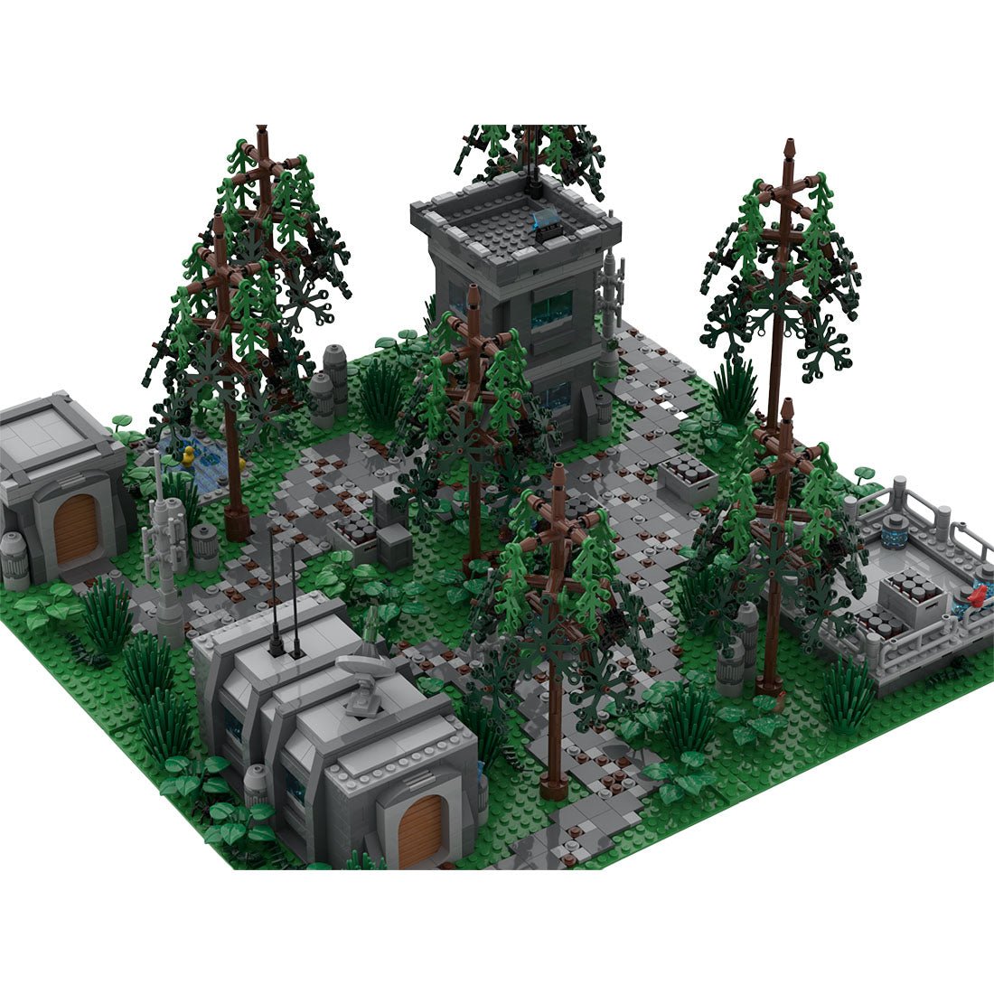 MOC - 163765 Endor forest base Klemmbausteine - LesDiyLesDiy