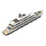 MOC - 164155 White Large Luxury Yacht Klemmbausteine - LesDiyLesDiy