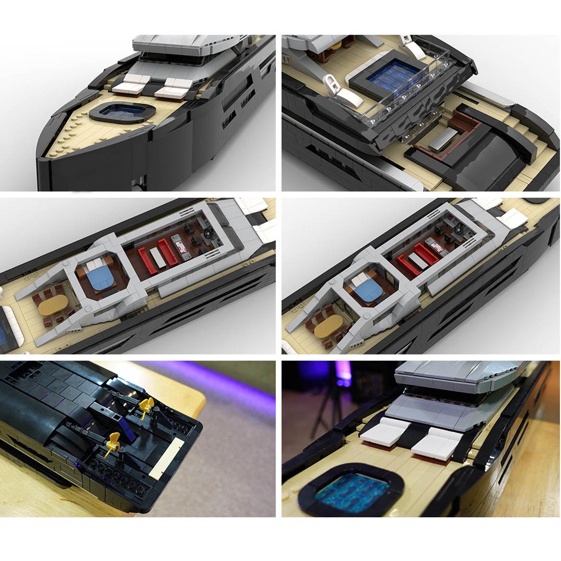 MOC - 164800 Midi - Scale Yacht Klemmbausteine - LesDiyLesDiy