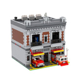 MOC - 165068 Modulare New Yorker Feuerwehr Klemmbausteine - LesDiyLesDiy