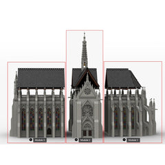 MOC - 165277 Gothic Cathedral Module 1 - Choir Klemmbausteine - LesDiyLesDiy