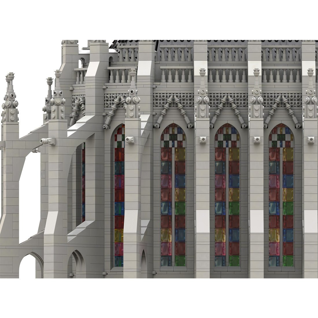 MOC - 165277 Gothic Cathedral Module 1 - Choir Klemmbausteine - LesDiyLesDiy