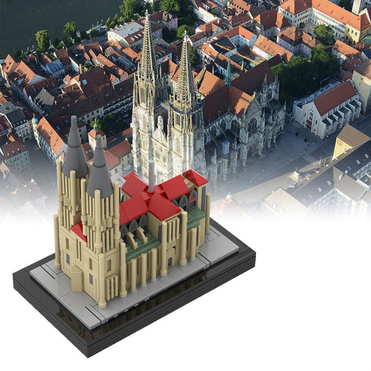 MOC - 166719 St. Peter Cathedral, Regensburg, Germany Klemmbausteine - LesDiyLesDiy