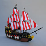 MOC - 166879 Medieval Barracuda - ship Klemmbausteine（ohne Segel） - LesDiyLesDiy