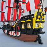 MOC - 166879 Medieval Barracuda - ship Klemmbausteine（ohne Segel） - LesDiyLesDiy