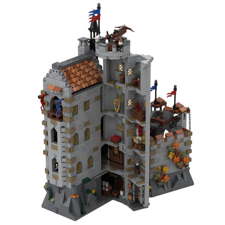 MOC - 167273 Black Knights - Dragon Slayers' Castle Klemmbausteine - LesDiyLesDiy