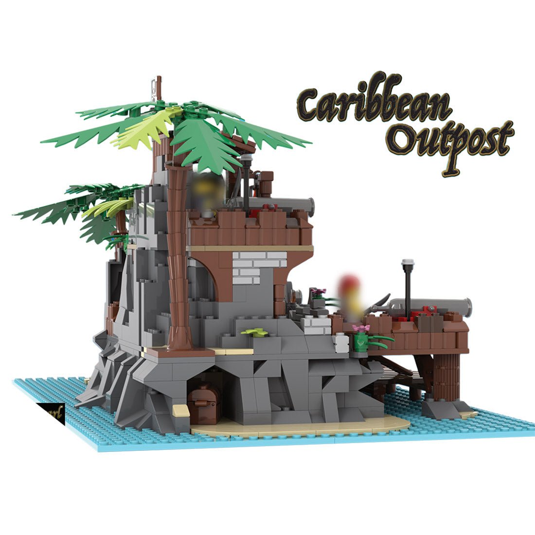 MOC - 168202 Caribbean Outpost Klemmbausteine - LesDiyLesDiy