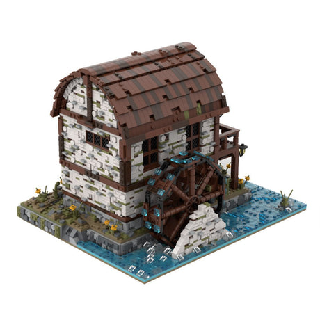 MOC - 169846 Medieval watermill Klemmbausteine - LesDiyLesDiy