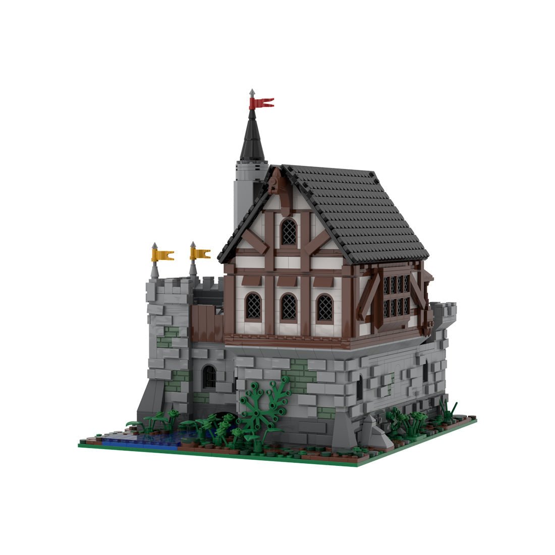 MOC - 169989 Brook Manor Klemmbausteine - LesDiyLesDiy