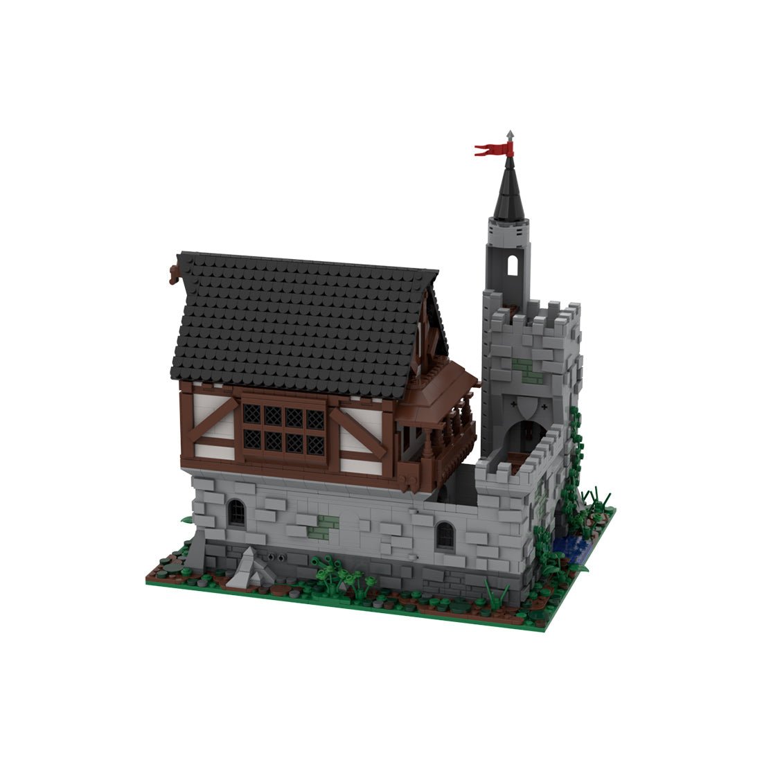 MOC - 169989 Brook Manor Klemmbausteine - LesDiyLesDiy