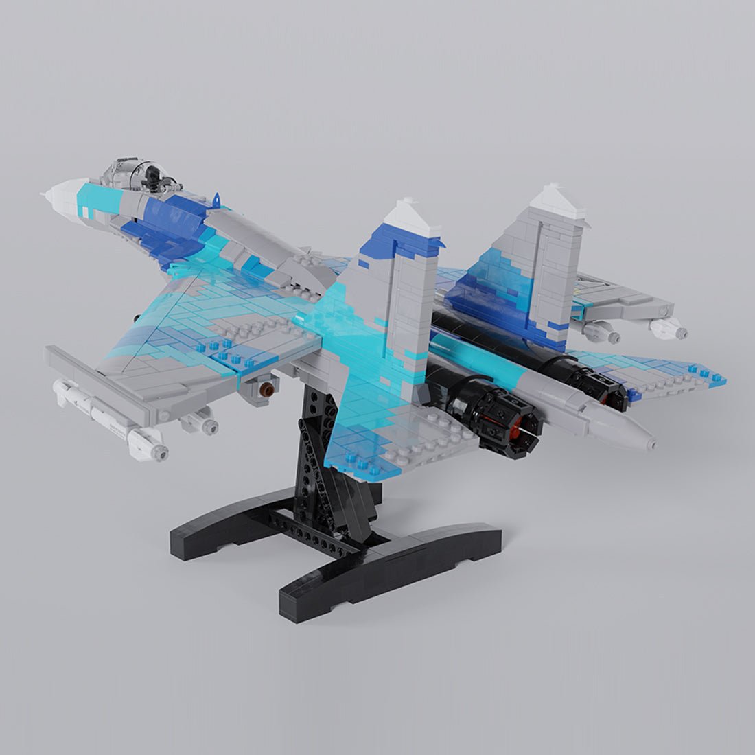 MOC - 170244 Sukhoi Su - 27 Klemmbausteine - LesDiyLesDiy