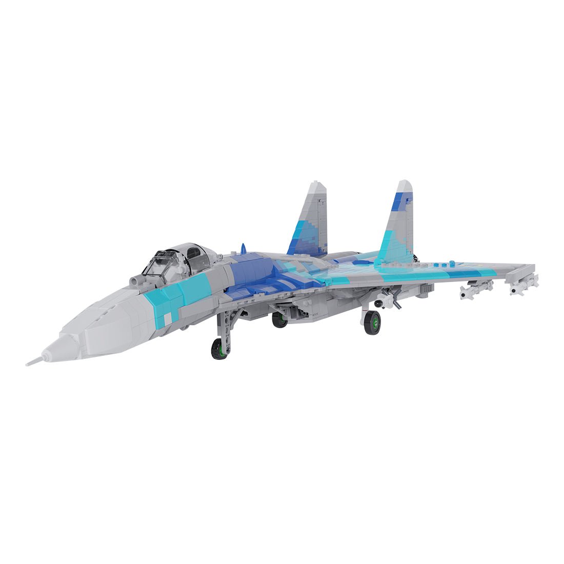 MOC - 170244 Sukhoi Su - 27 Klemmbausteine - LesDiyLesDiy