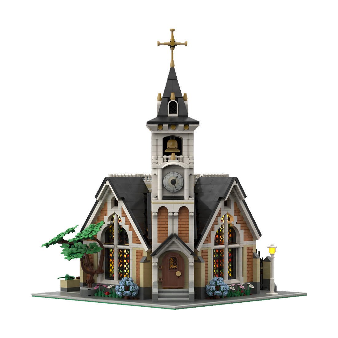 MOC - 171047 St. Joseph Memorial Church Klemmbausteine - LesDiyLesDiy