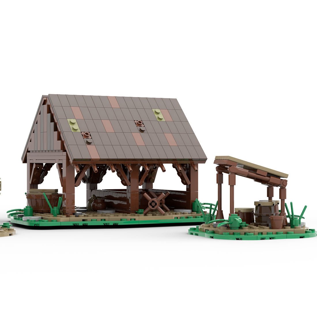 MOC - 172314 Medieval Logging Camp Klemmbausteine - LesDiy - Klemmbausteine