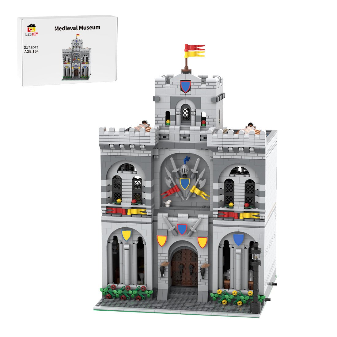 MOC - 172749 Medieval Museum - 10305 Lion Knights' Castle Modification Klemmbausteine - LesDiyLesDiy