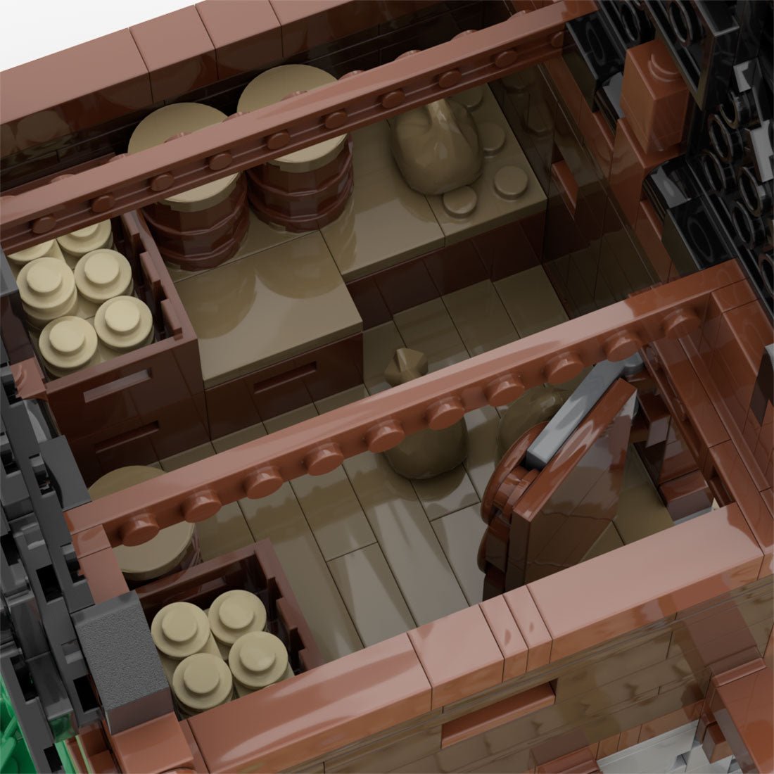 MOC - 172871 Medieval Granary Klemmbausteine - LesDiyLesDiy