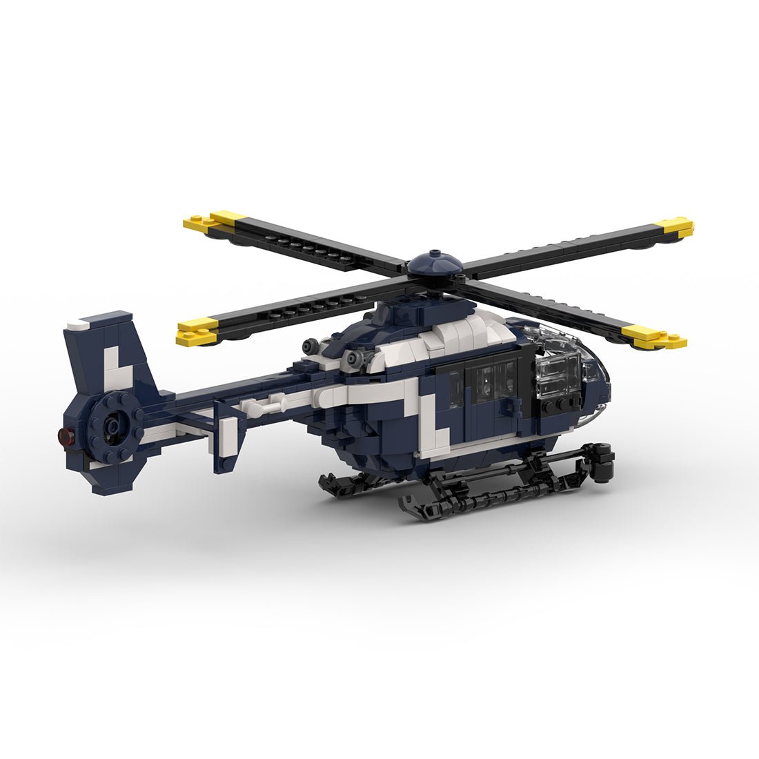 MOC - 173104 EC 135 gendarmerie Klemmbausteine - LesDiyLesDiy