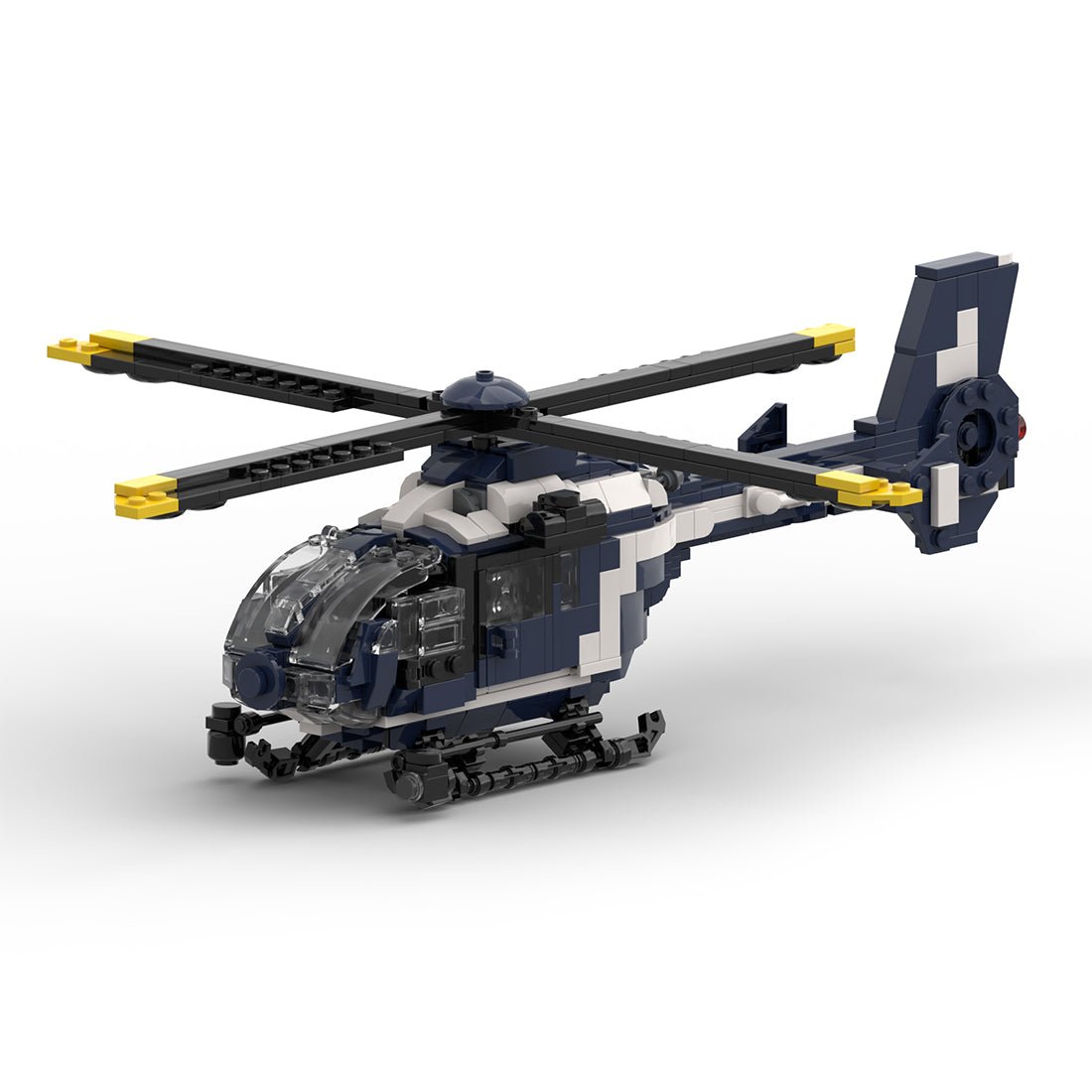 MOC - 173104 EC 135 gendarmerie Klemmbausteine - LesDiyLesDiy