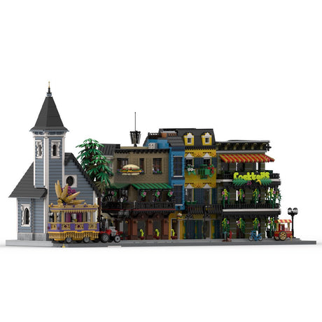 MOC - 173996 French Quarter New Orleans Klemmbausteine - LesDiyLesDiy