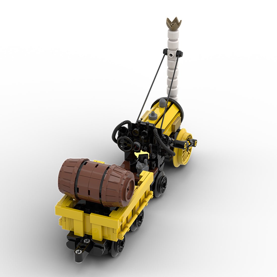 MOC - 175933 Stephenson's Rocket Klemmbausteine - LesDiyLesDiy